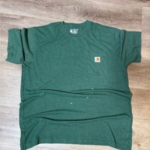 Carhartt Green Pocket T-Shirt Men’s Size Large Workwear Tee